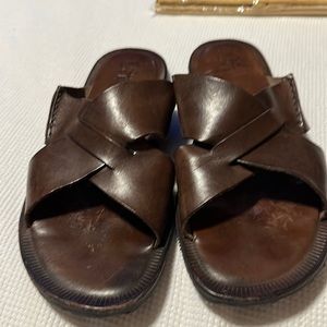 Barney’s coop leather sandals
